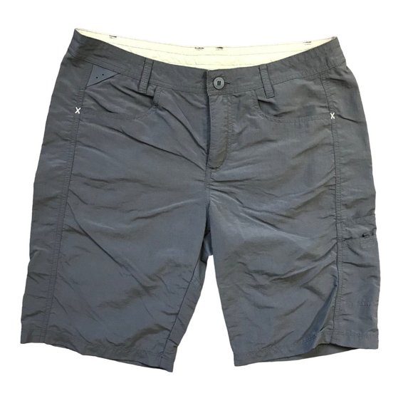 Patagonia Away From Home Shorts Forge Grey Lightweight Hiking‎ Womens Size 12 - Picture 1 of 11